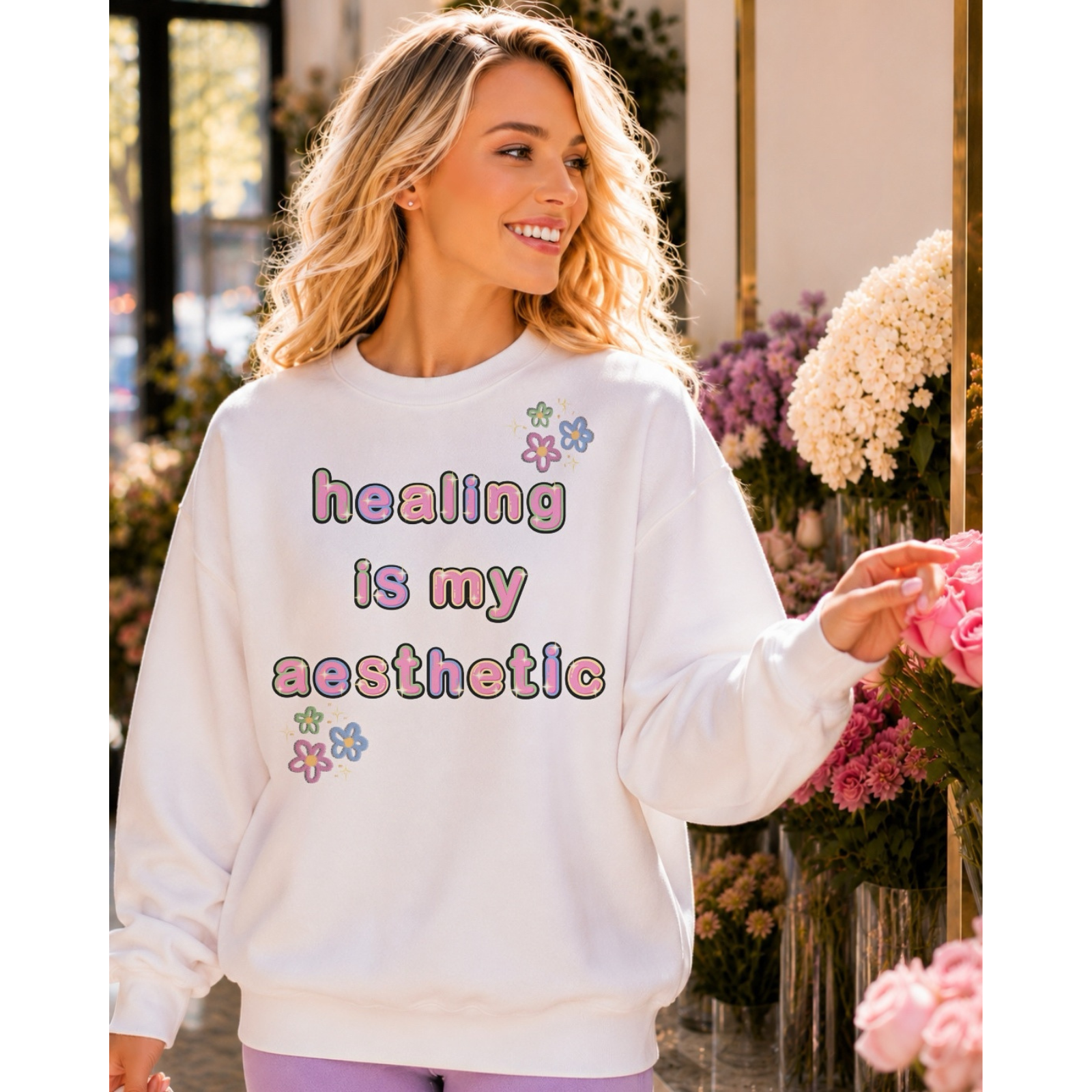 Healing Is My Aesthetic Premium Sweatshirt
