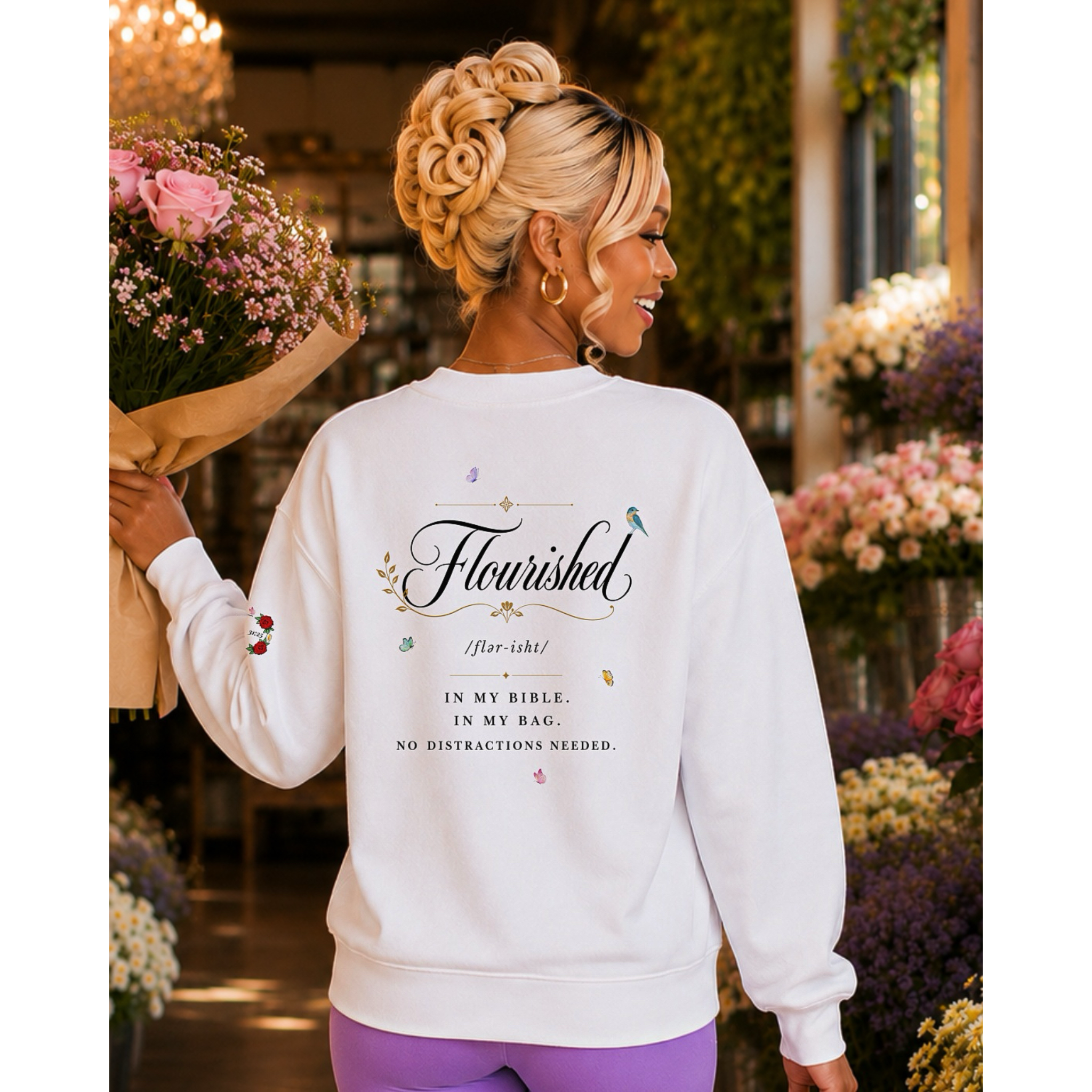 He Fumbled, I Flourished  Premium Sweatshirt