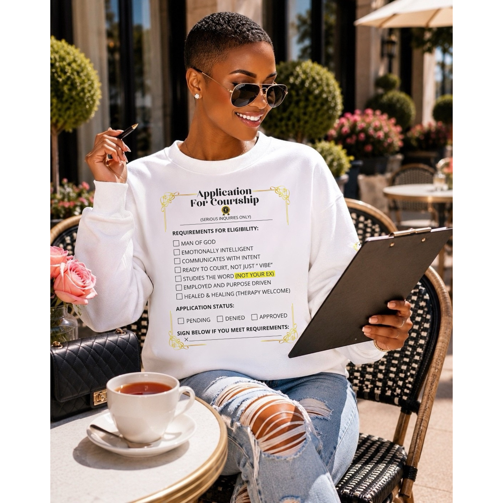 Application For Courtship Premium Sweatshirt