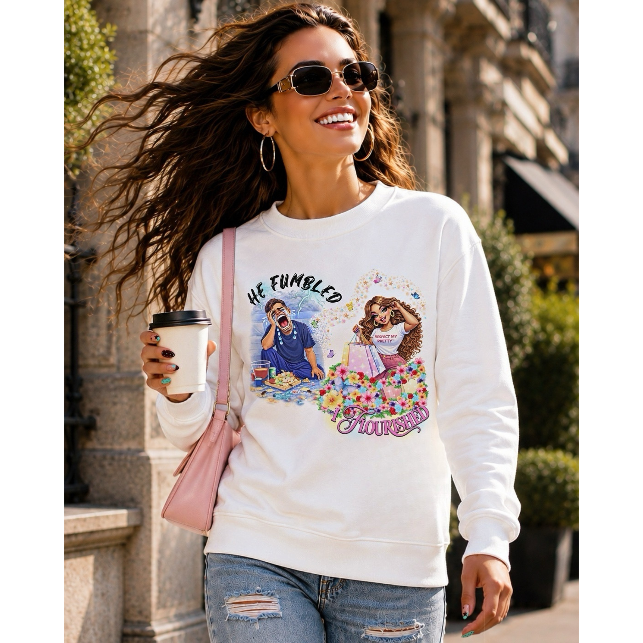 Lauren Exited Stage Left Premium Sweatshirt