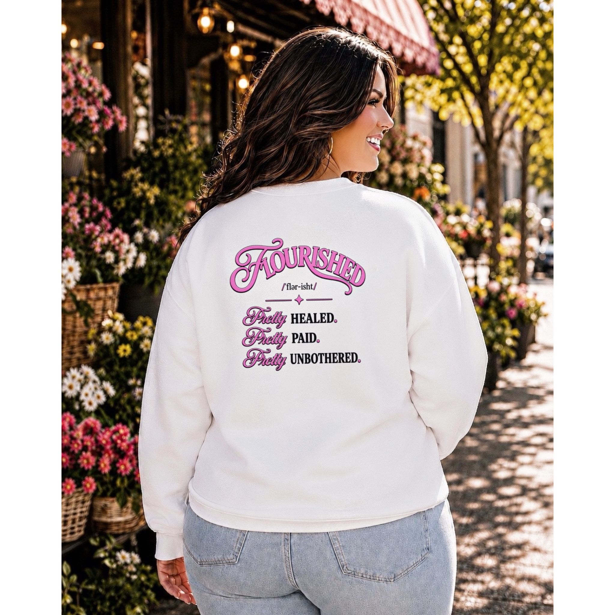 Brooke Let Go and Leveled Up Premium Sweatshirt